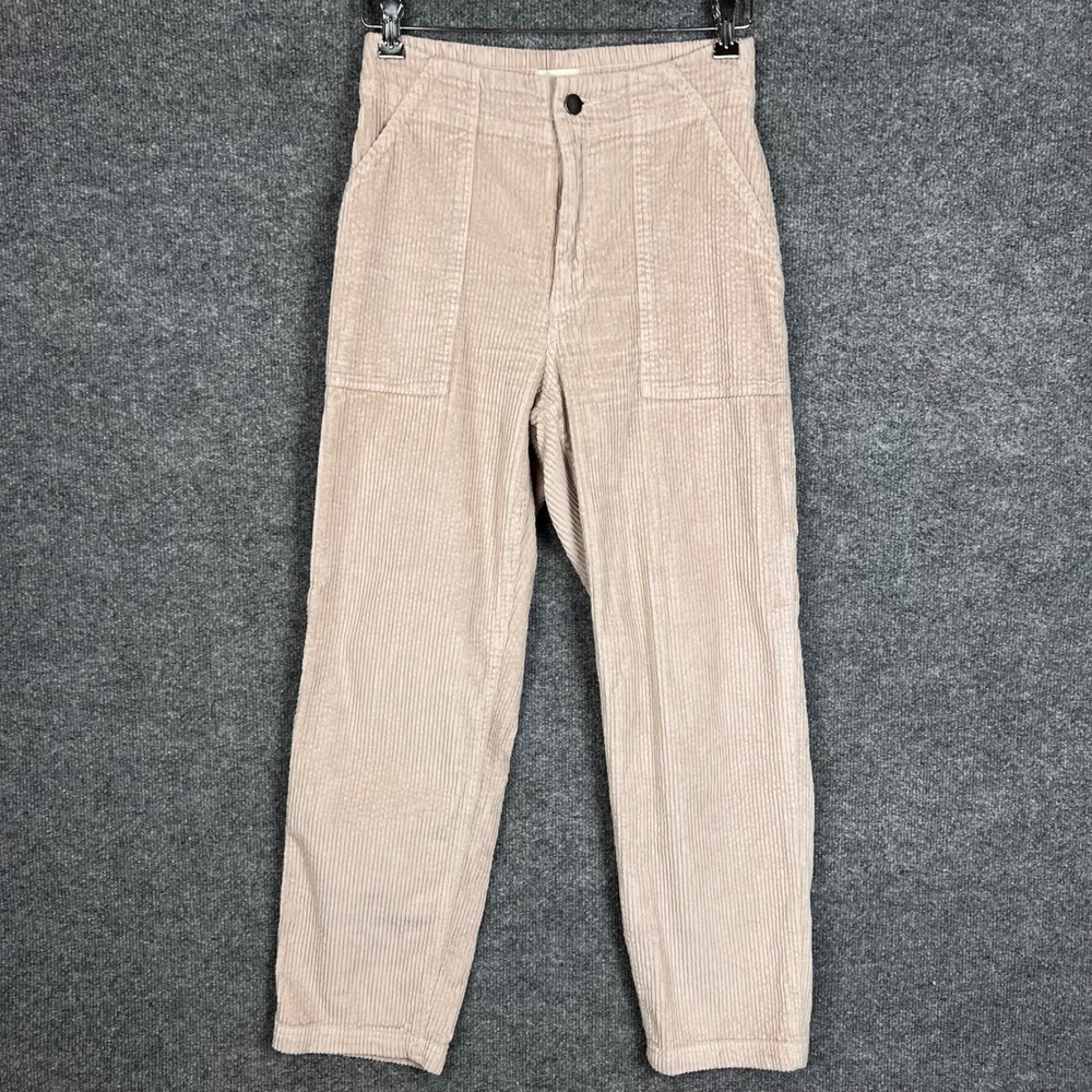 Pact Corduroy Pants Womens Medium Tan Excellent Organic Cotton Straight Leg